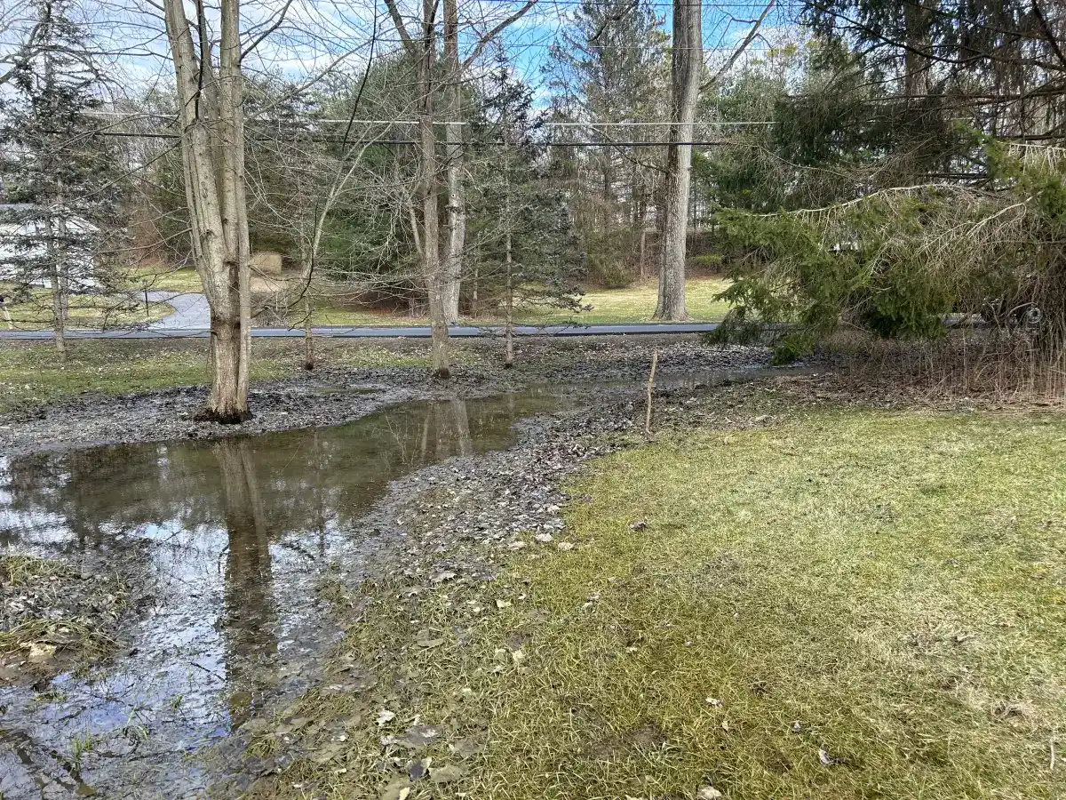 Property drainage problem before repair